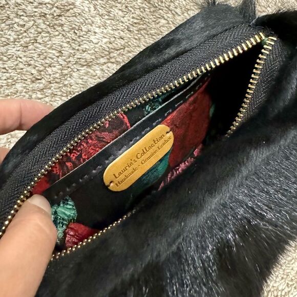 Handmade Genuine Goat Hair-on Hide Purse/Shoulder Bag/ Crossbody - Picture 16 of 16